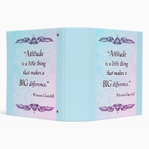 Attitude is a little thing - Positive Quote´s Binder