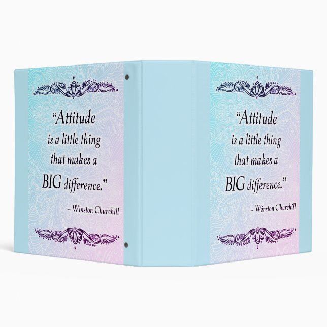 Attitude is a little thing - Positive Quote´s Binder (Background)