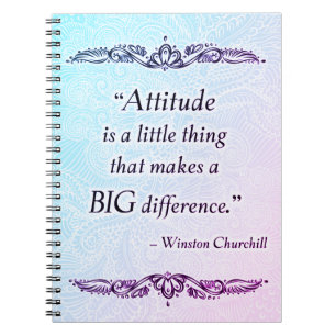 Attitude is a little thing - Positive Quote´s Notebook