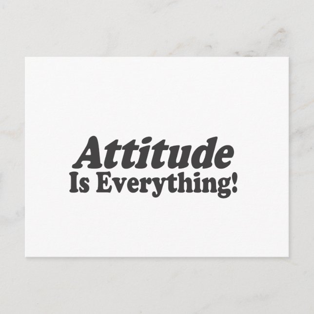 Attitude Is Everything! Postcard (Front)