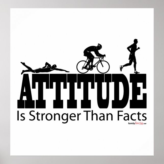 Attitude is Stronger than Facts Poster (Front)