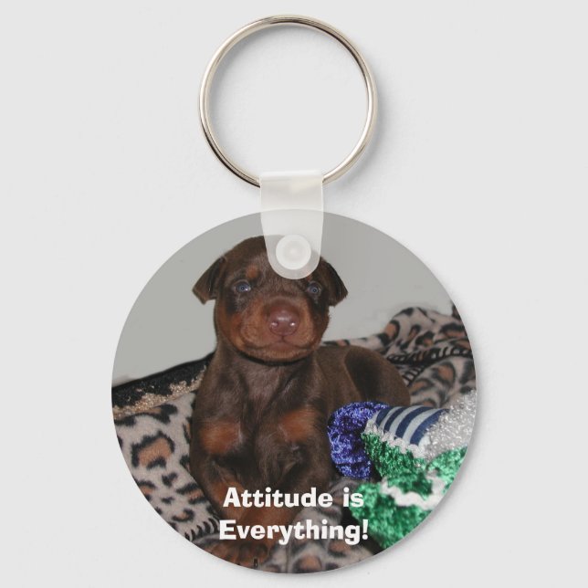 Attitude isEverything! Keychain (Front)