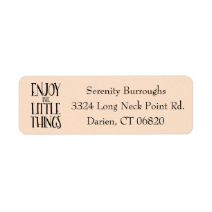 Attitude Life Inspirational Blush Peach  & Black
