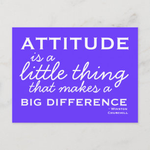 Attitude - Motivational Postcard