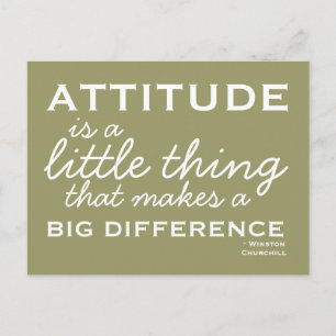 Attitude -  Motivational Postcard