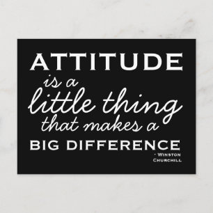 Attitude - Motivational Postcard