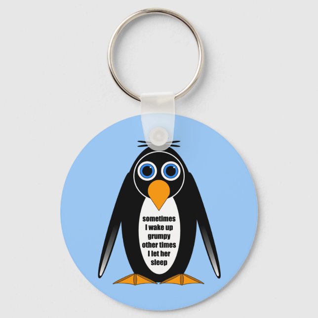 attitude penguin keychain (Front)