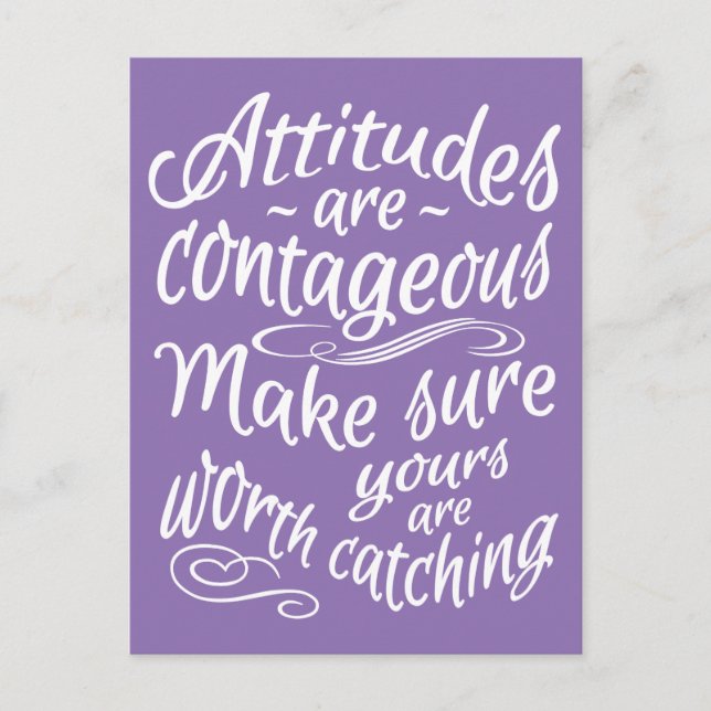 ATTITUDES carte postale de motivation couleur pers (Devant)