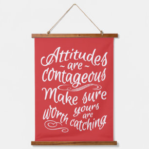ATTITUDES custom colour Hanging Tapestry