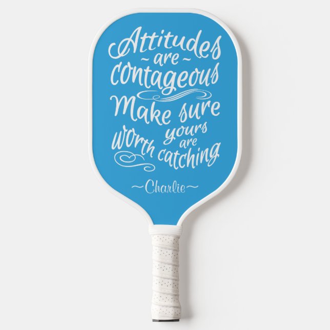 ATTITUDES custom name & colour Pickleball Paddle (Front)