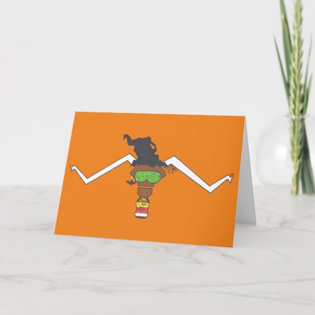 Attitudinous Animals® Lone Star Steer Halloween Card (Front)