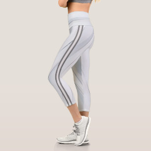 Attoni Silver Lining High Waisted Capri Leggings