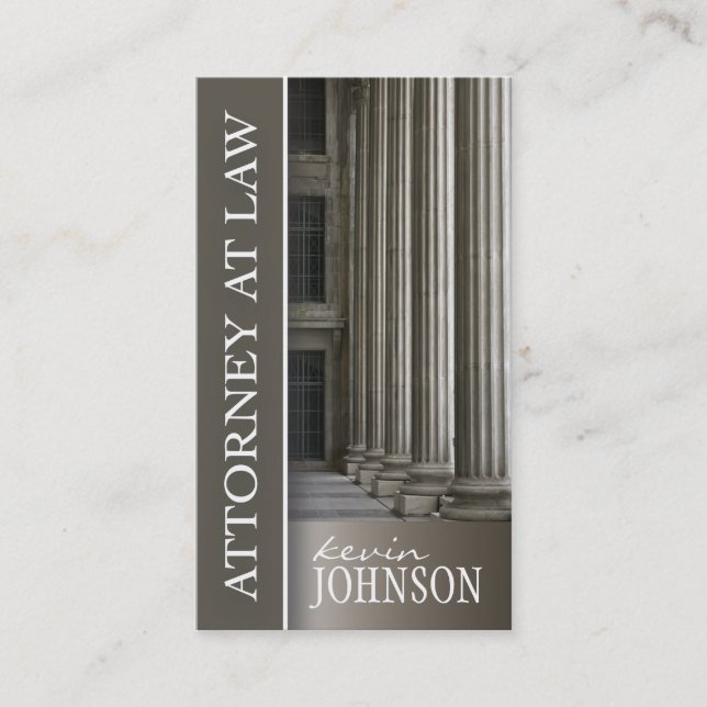 ATTORNEY AT LAW BUSINESS CARD (Front)