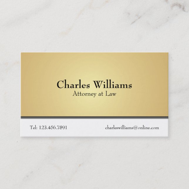 Attorney at Law - Business Cards (Front)