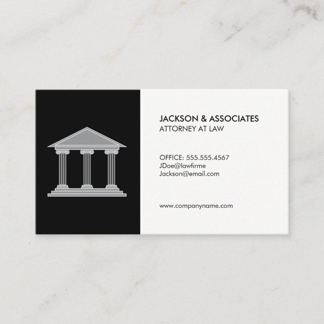 Attorney at Law Classic Business Card (Front)