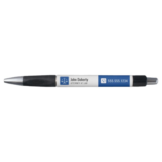 ATTORNEY AT LAW |  Deep Blue Scales Pen (Front)