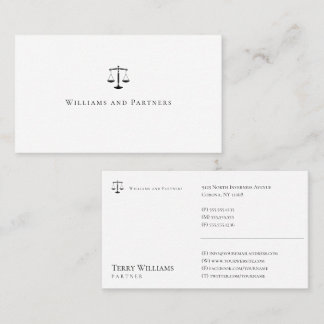 ATTORNEY AT LAW | Elegant Classy Business Card