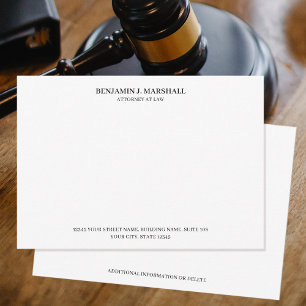 Attorney at Law Formal Legal & Professional Black Card
