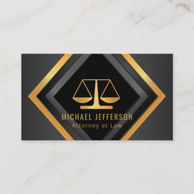 Attorney at Law - Geometry Business Card (Front)