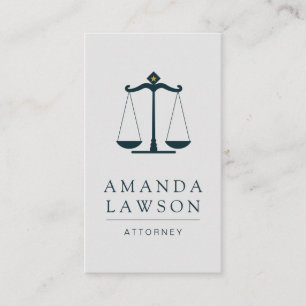 Attorney at Law Justice Scales Appointment Card