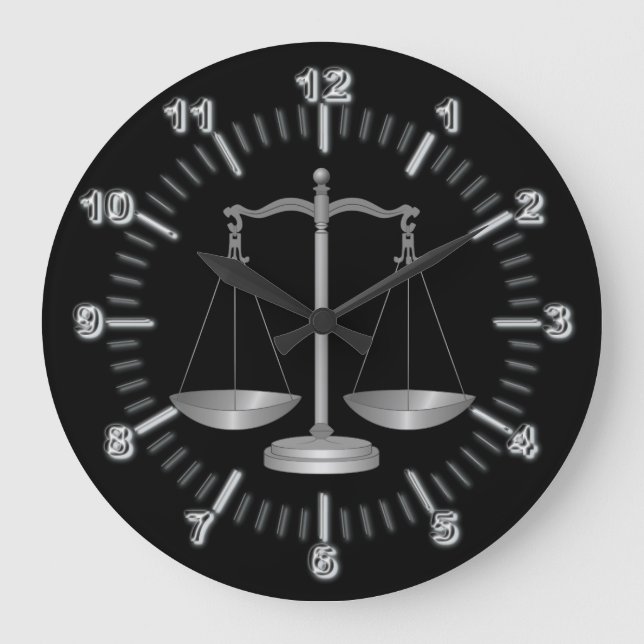 Attorney at law large clock (Front)