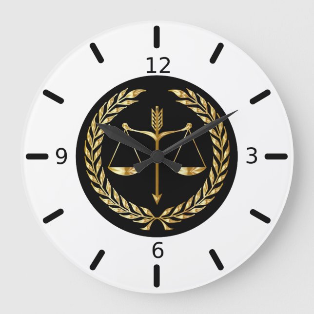 Attorney at Law Large Clock (Front)