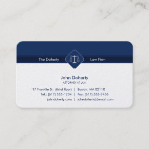 ATTORNEY AT LAW   Law Office Business Card