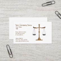 Attorney at Law Lawyer Business Card