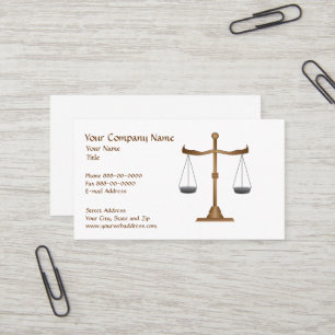Attorney at Law Lawyer Business Card