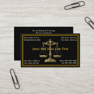 Attorney At Law Lawyer Business Card