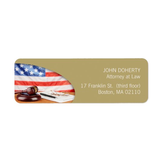 Attorney at Law | Lawyer Label Return Address Label
