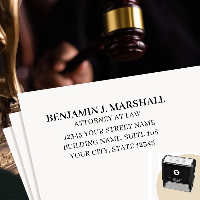 Attorney at Law Legal Professional Return Address Self-inking Stamp (Creator Uploaded)