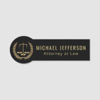Attorney at Law - Logo - Black and Gold