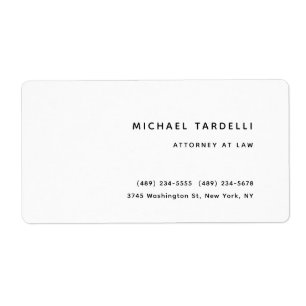 Attorney at Law Minimalist Classical Professional