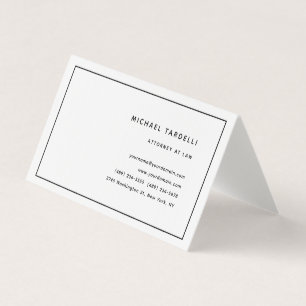 Attorney at Law Minimalist Classical Professional Business Card