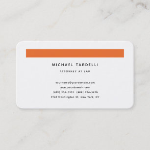 Attorney at Law Minimalist Classical Professional Business Card