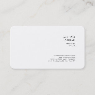 Attorney at Law Minimalist Classical Professional Business Card