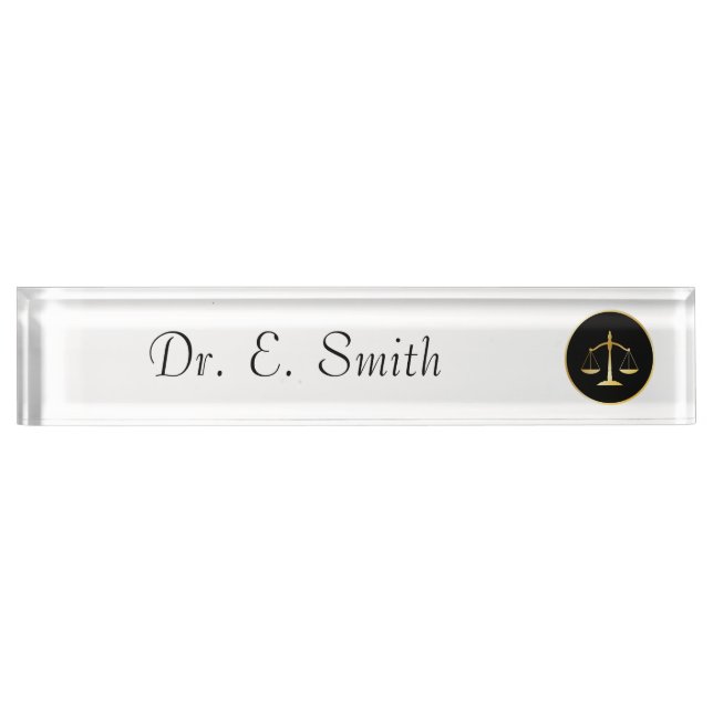 Attorney at Law Nameplate (Front)