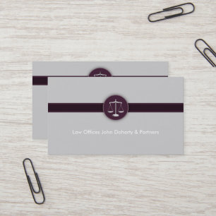 Attorney at Law Perfect Modern Lawyer Business Card