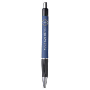 Attorney at Law Royal Blue Gold Scale Lawyer Pen