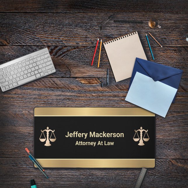 Attorney At Law Scales of Justice Lawyer Judge Desk Mat (Creator Uploaded)
