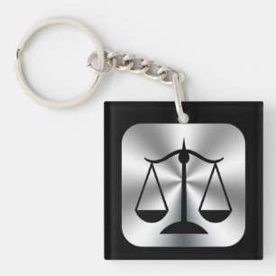 Attorney At Law Symbol Keychain