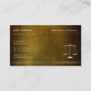 ATTORNEY AT LAW Unique Business Card