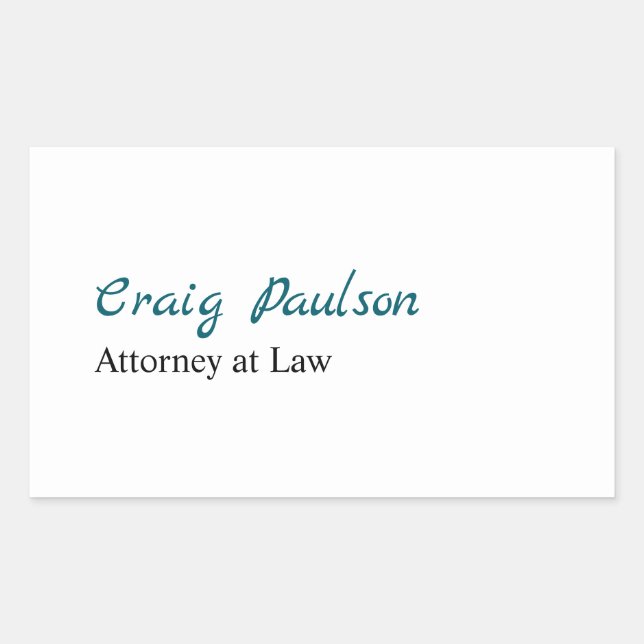 Attorney at Law Unique Special Minimalist Sticker (Front)