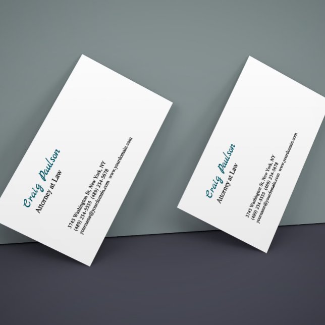 Attorney at Law Unique Special Thick Profile Card (Creator Uploaded)