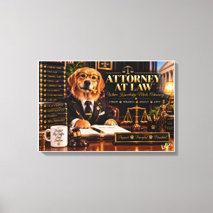 Attorney at Law Where Knowledge Meets Advocacy Fun Canvas Print