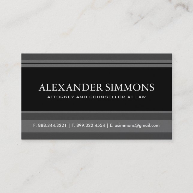 Attorney Business Card (Front)