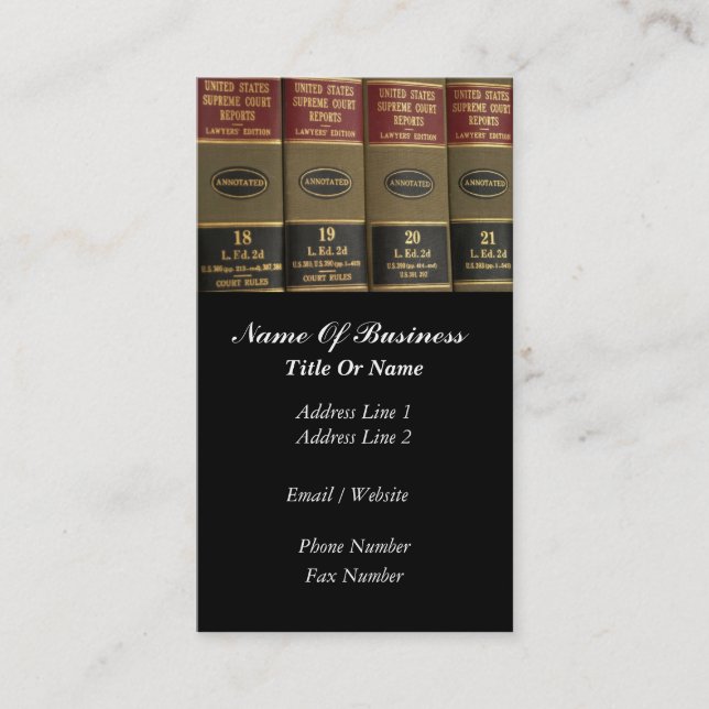 Attorney Business Card (Front)