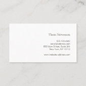 Attorney Business Card Business Card (Back)