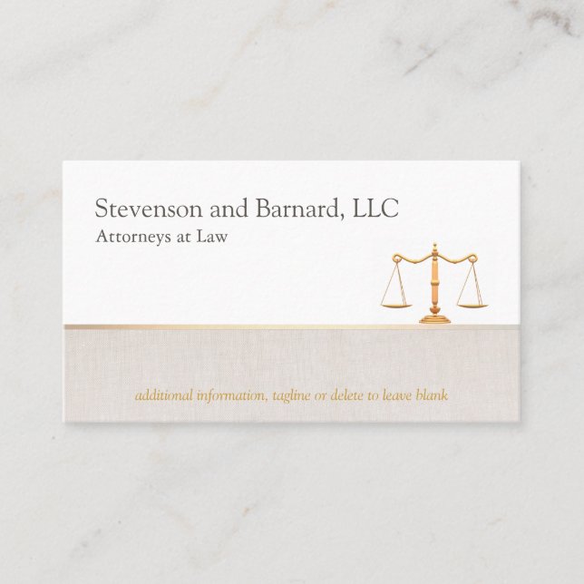 Attorney Business Card Business Card (Front)
